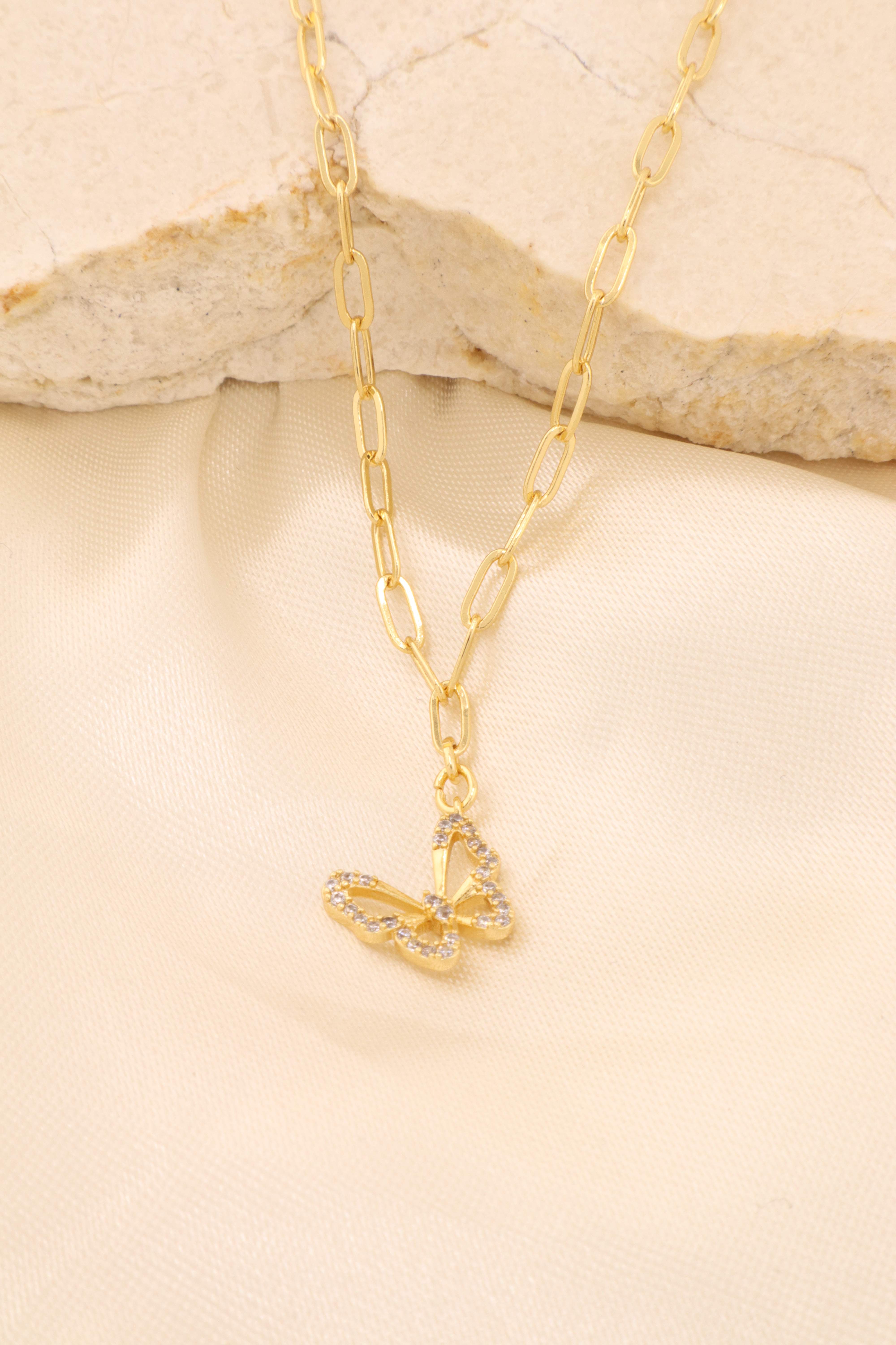 CHOCKER ELO CARTIER COM PINGENTE BORBOLETA