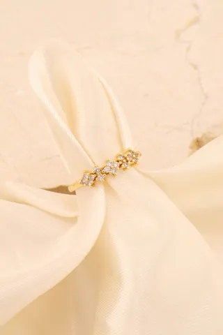 ANEL FLORZINHA CRISTAL