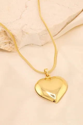 COLAR PINGENTE CORAÇÃO LISO G