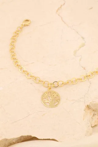 PULSEIRA ELO PORTUGUÊS PINGENTE ÁRVORE
