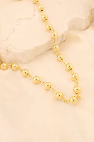 CHOKER CORRENTE ESFERAS 8MM