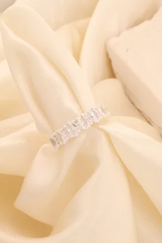 ANEL APARADOR ZIRCÔNIA CRISTAL PRATA 925