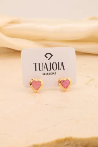 BRINCO CORAÇÃO ROSA P