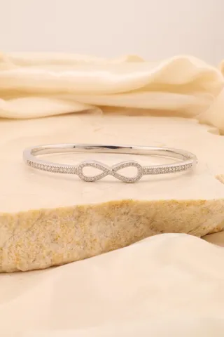 BRACELETE INFINITO RÓDIO CRAVEJADO
