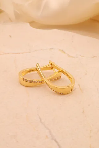 ARGOLA DETALHES DE ZIRC CRISTAL